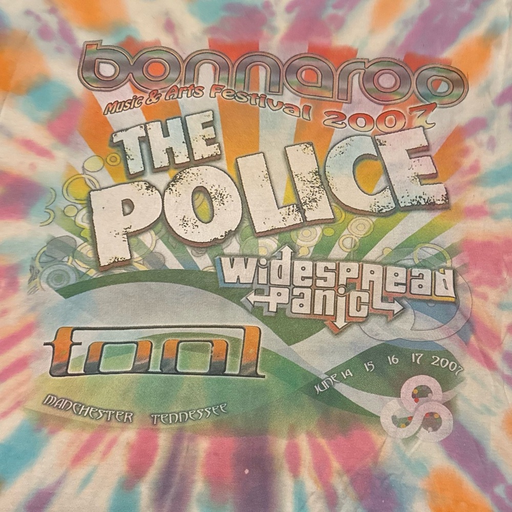 Bonnaroo Music Festival 2007 June 14, 15, 16, 17
Tye Dye t shirt - Picture 3 of 4